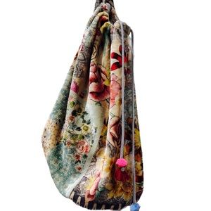 Johnny WAS Drawstring Bag Fleece Bag